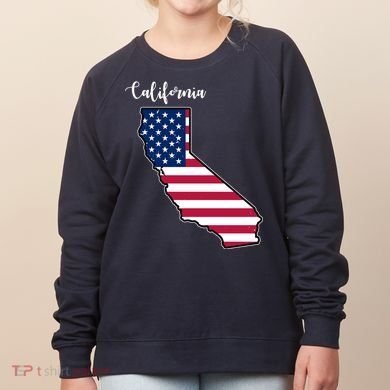 California United States Map Women's Sweatshirt