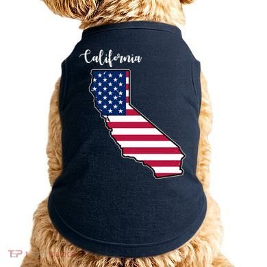 California United States Map Doggie Tank
