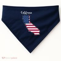 California United States Map USA-Made Doggie Bandana thumb 0