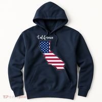 California United States Map Hoodie thumb 0