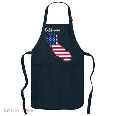 California United States Map Apron
