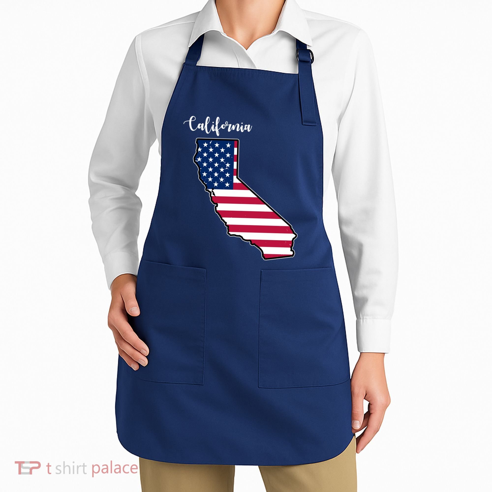 California United States Map Apron