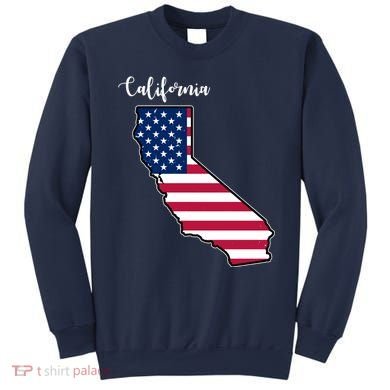 California United States Map Sweatshirt