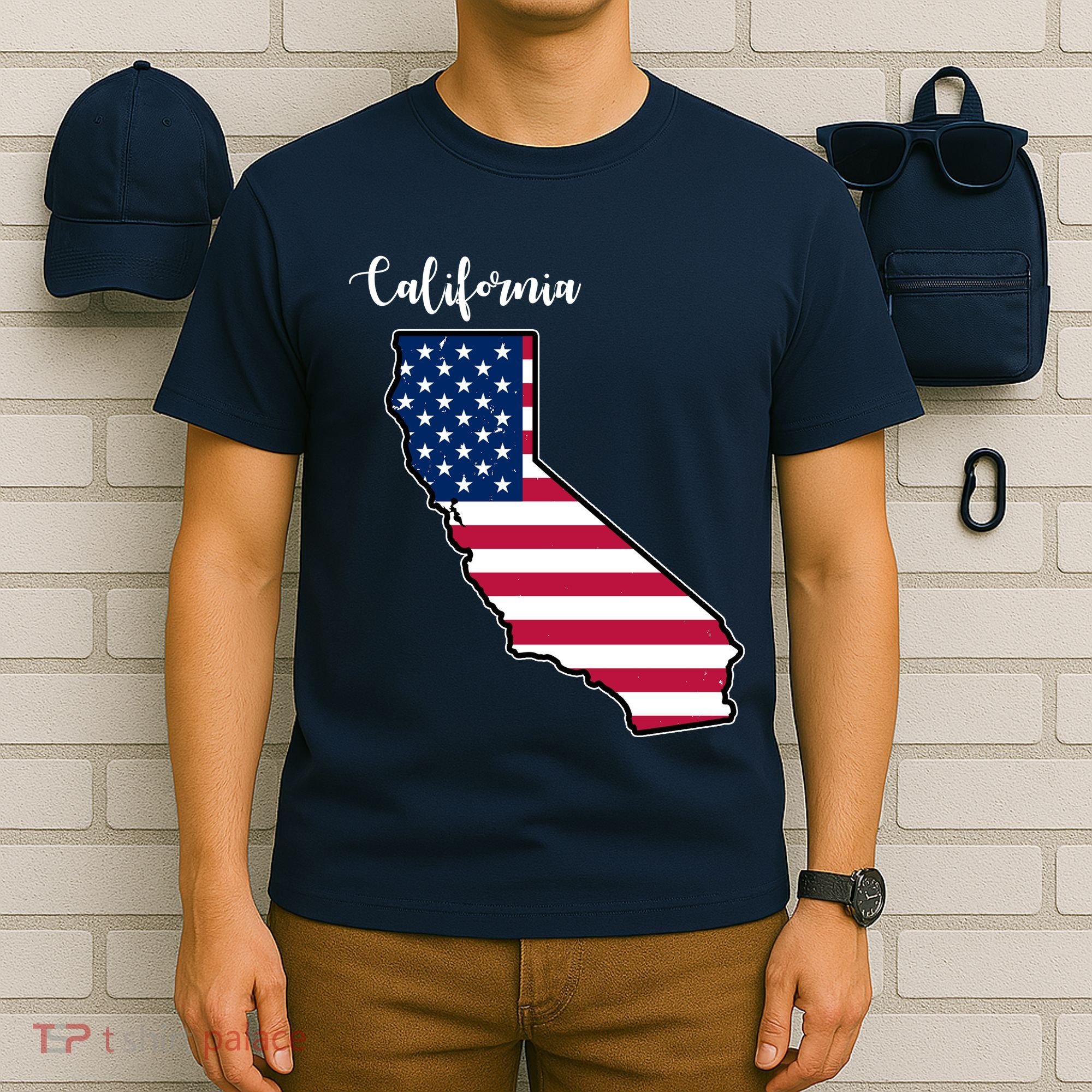 California United States Map T-Shirt