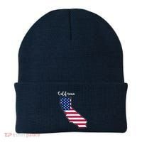 California United States Map Beanie thumb 0