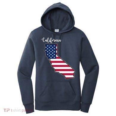 California United States Map Women's Hoodie