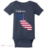 California United States Map Baby Bodysuit thumb 0