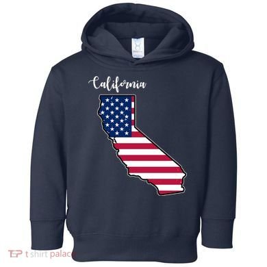 California United States Map Toddler Hoodie