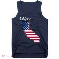 California United States Map Tank Top thumb 0