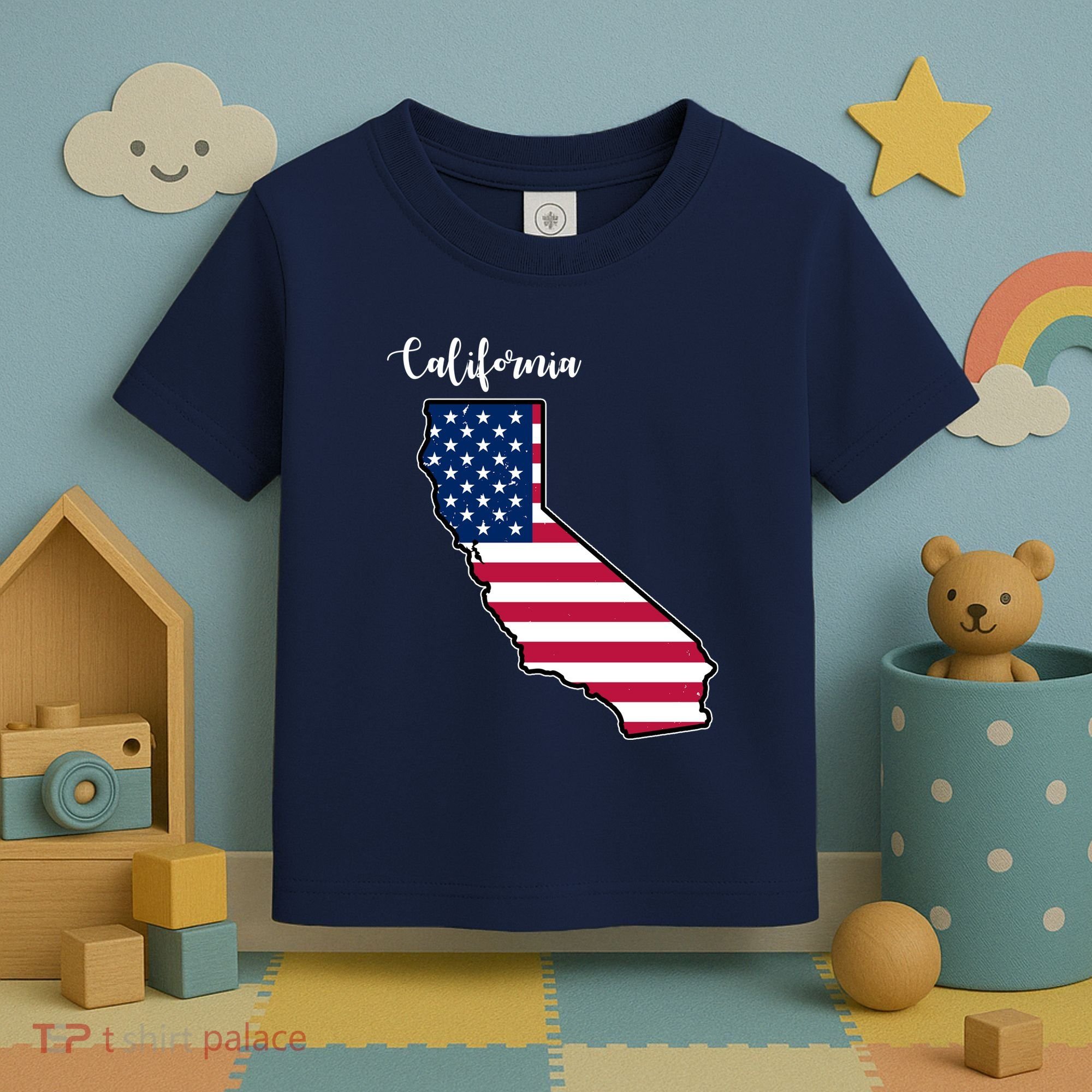 California United States Map Toddler T-Shirt