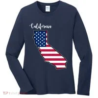 California United States Map Women's Long Sleeve Shirt thumb 0