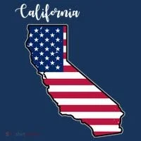 California United States Map Women's Long Sleeve Shirt thumb 2