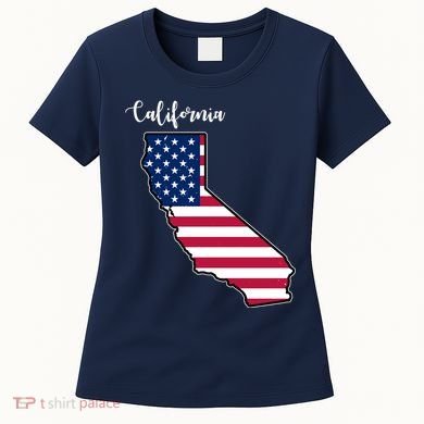California United States Map Women's T-Shirt