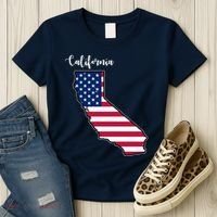 California United States Map Women's T-Shirt thumb 3