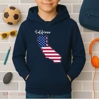 California United States Map Kids Hoodie thumb 2