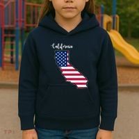 California United States Map Kids Hoodie thumb 3
