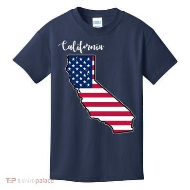 California United States Map Kids T-Shirt
