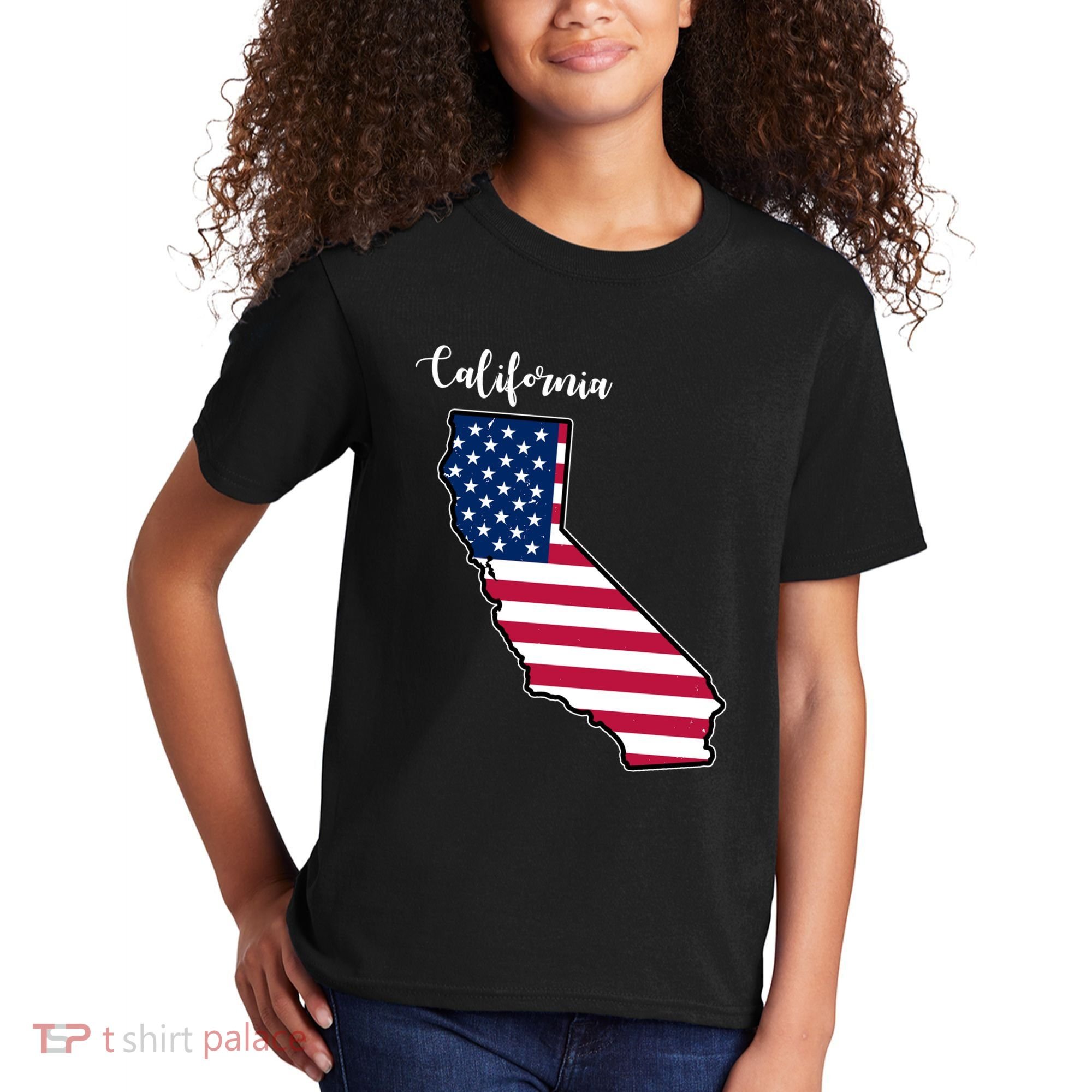 California United States Map Kids T-Shirt