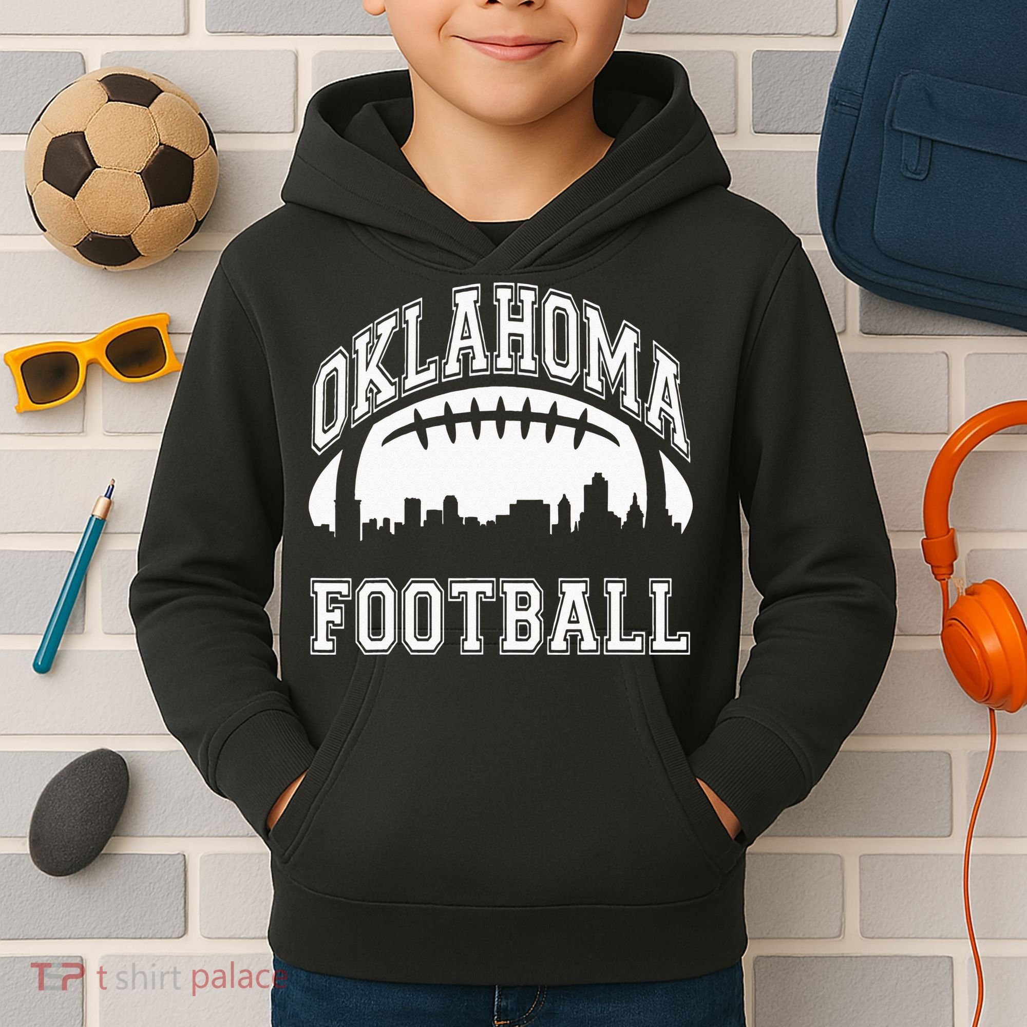 Oklahoma Sports Team Football Kids Hoodie