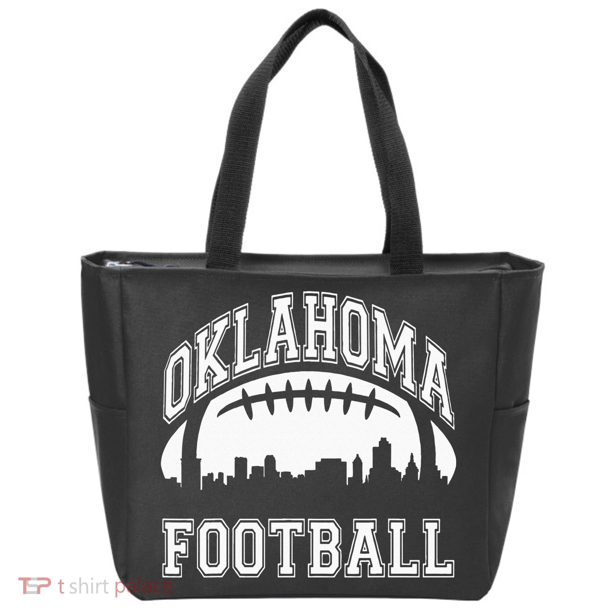 Oklahoma Sports Team Football Tote Bag