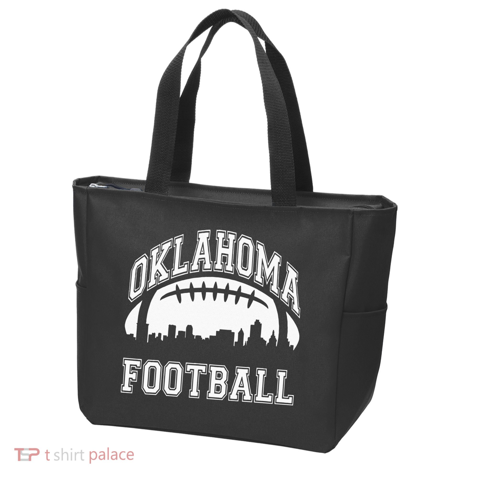 Oklahoma Sports Team Football Tote Bag