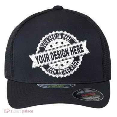 Custom Design Upload Create Your Own  Flexfit Unipanel Trucker Cap
