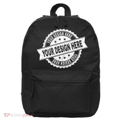 Custom Design Upload Create Your Own  16 in Basic Backpack