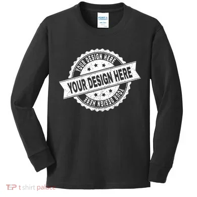 Custom Design Upload Create Your Own Kids Long Sleeve Shirt