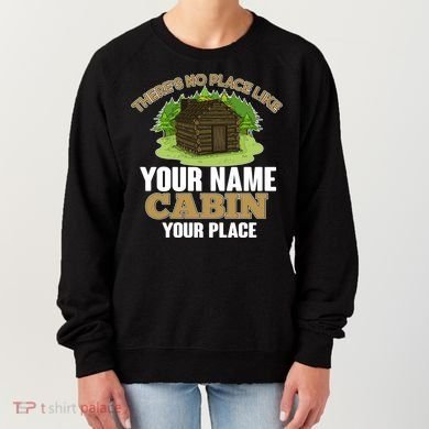 Custom Cabin Camping Trip Personalize Women's Sweatshirt