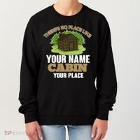 Custom Cabin Camping Trip Personalize Women's Sweatshirt thumb 0