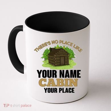 Custom Cabin Camping Trip Personalize Coffee Mug