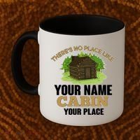 Custom Cabin Camping Trip Personalize Coffee Mug thumb 2
