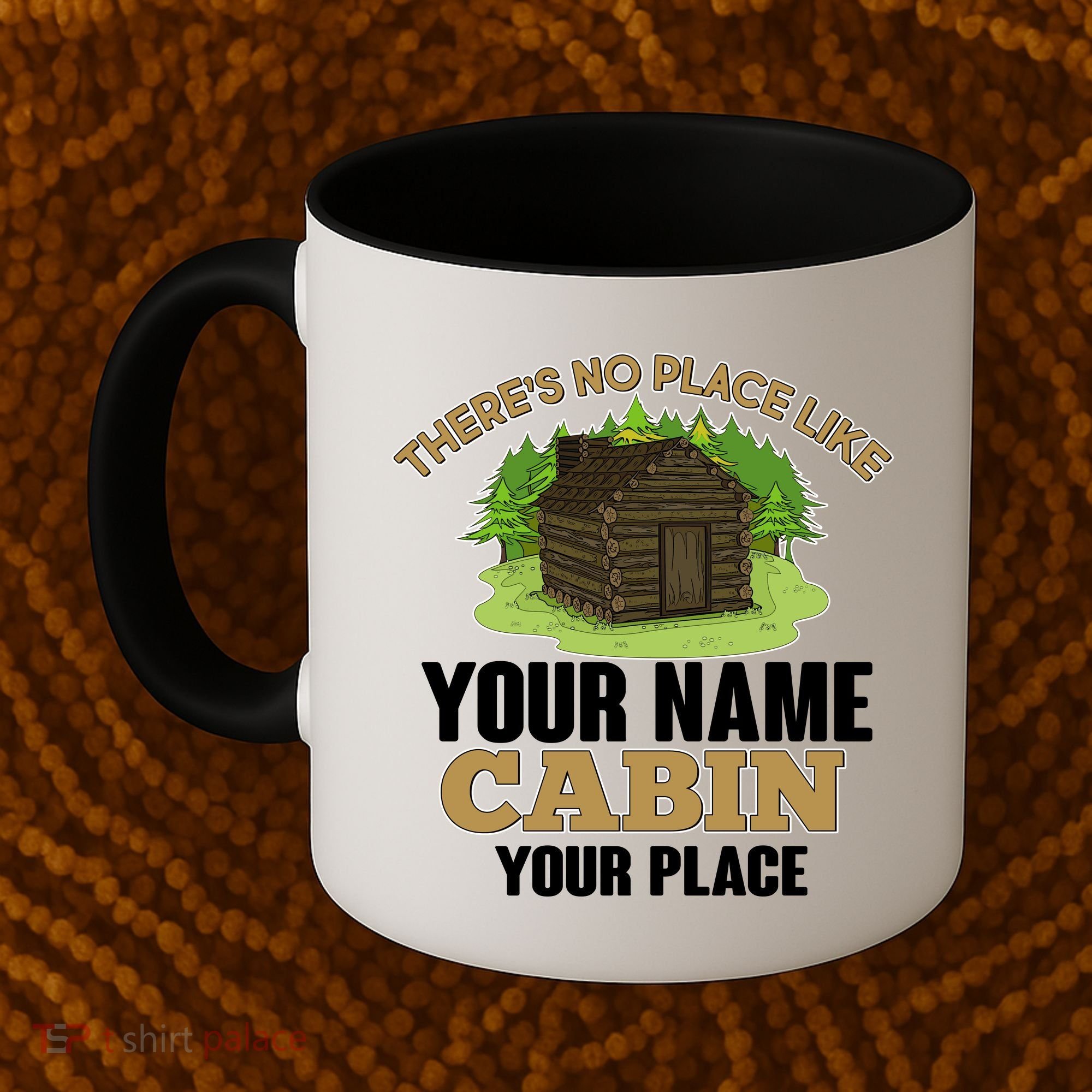 Custom Cabin Camping Trip Personalize Coffee Mug