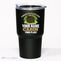 Custom Cabin Camping Trip Personalize Tumbler thumb 0