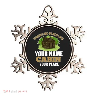 Custom Cabin Camping Trip Personalize Ornament