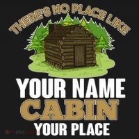 Custom Cabin Camping Trip Personalize Ornament thumb 1