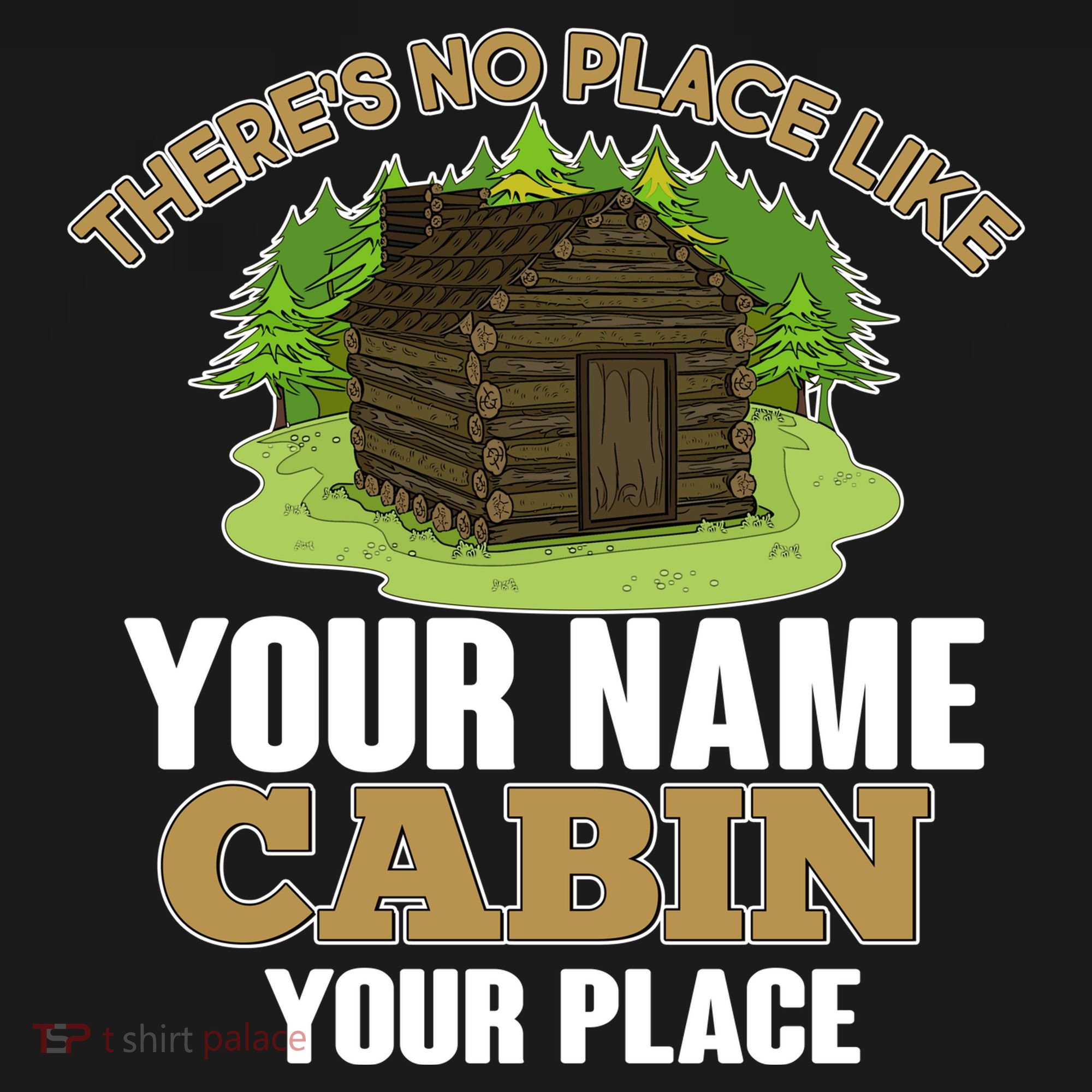 Custom Cabin Camping Trip Personalize Ornament