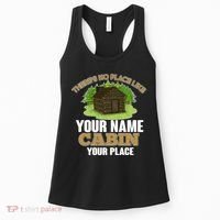 Custom Cabin Camping Trip Personalize Women's Tank Top thumb 0