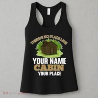 Custom Cabin Camping Trip Personalize Women's Tank Top thumb 3