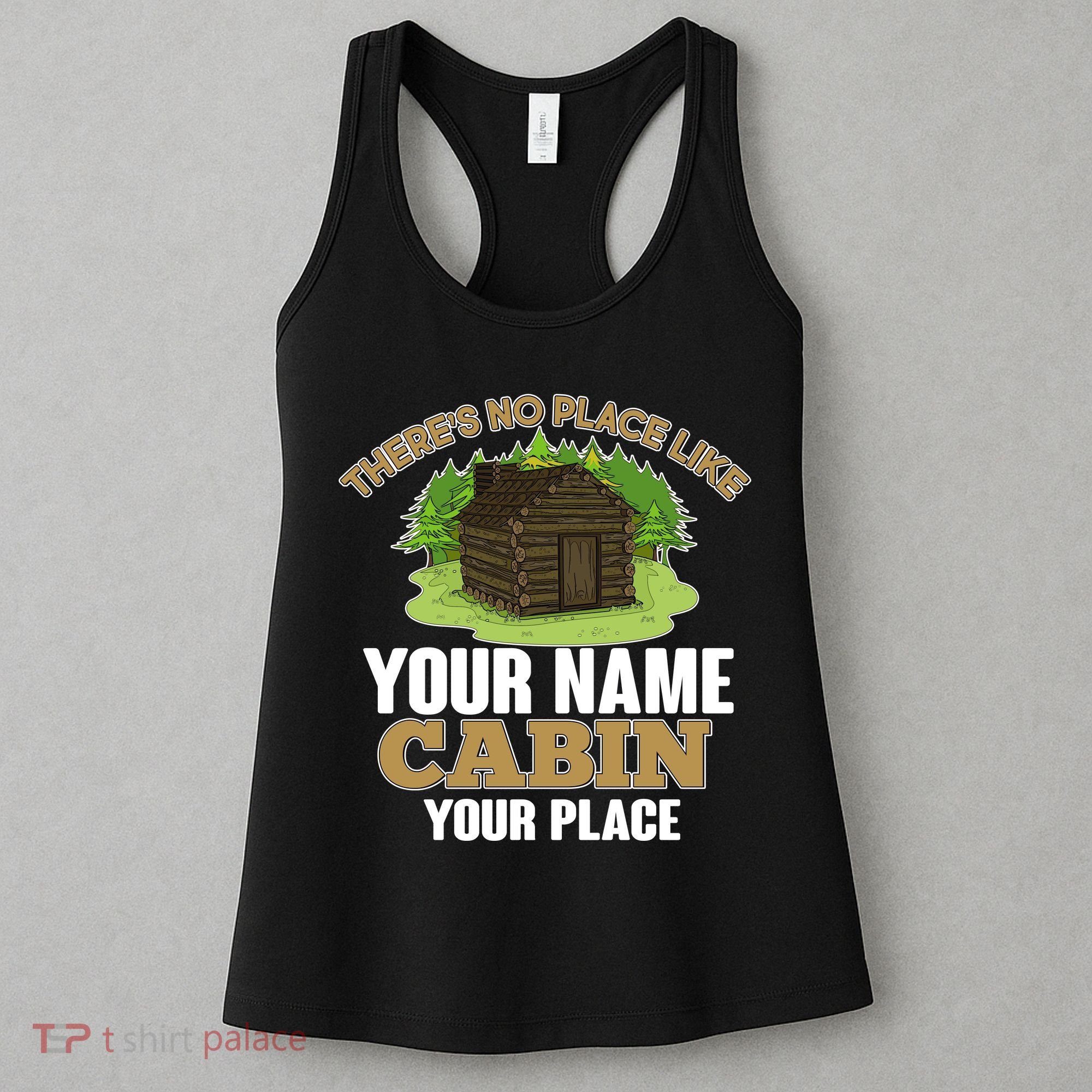 Custom Cabin Camping Trip Personalize Women's Tank Top