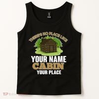 Custom Cabin Camping Trip Personalize Tank Top thumb 2
