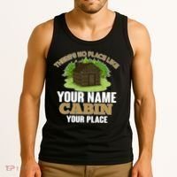 Custom Cabin Camping Trip Personalize Tank Top thumb 3