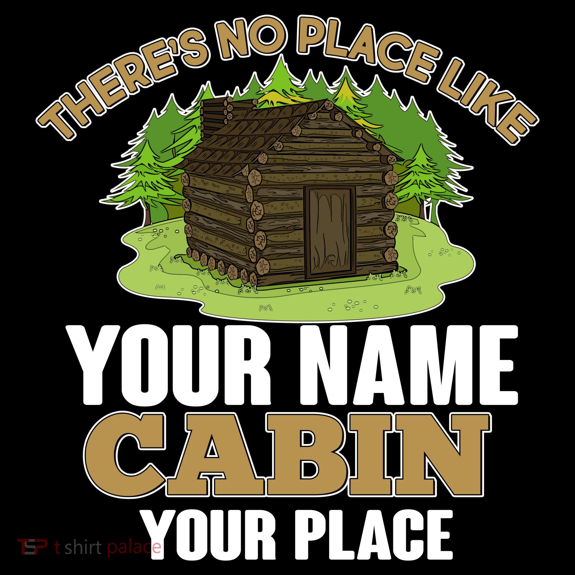 Custom Cabin Camping Trip Personalize Tank Top