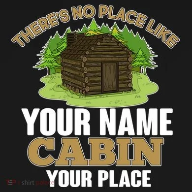 Custom Cabin Camping Trip Personalize Women's Tri-Blend 3/4-Sleeve Raglan Shirt
