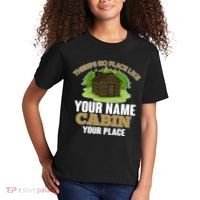 Custom Cabin Camping Trip Personalize Kids T-Shirt thumb 2