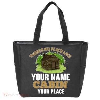 Custom Cabin Camping Trip Personalize Tote Bag