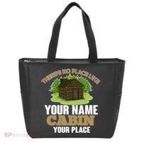 Custom Cabin Camping Trip Personalize Tote Bag thumb 0