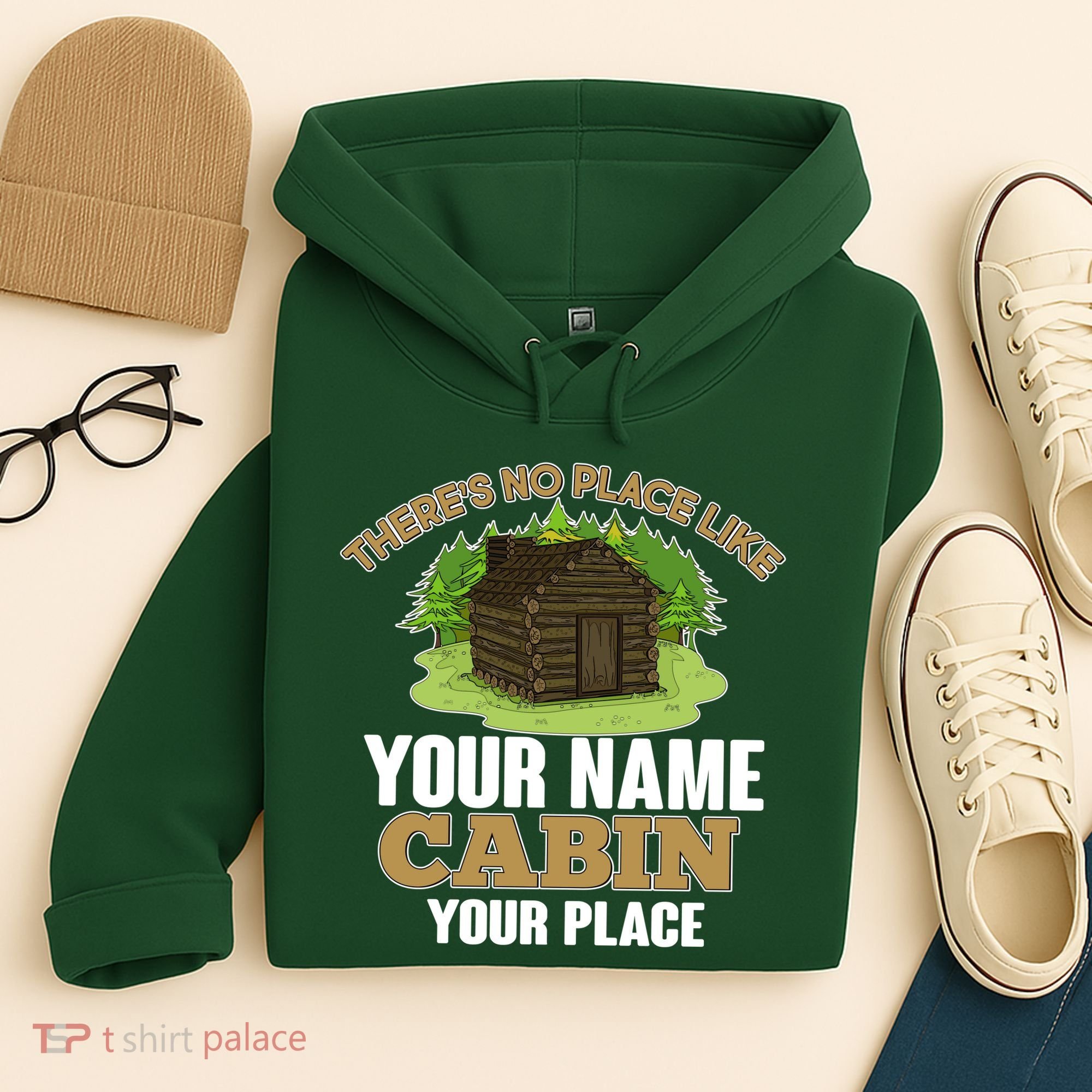 Custom Cabin Camping Trip Personalize Hoodie