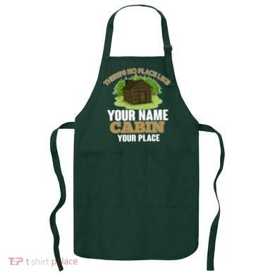 Custom Cabin Camping Trip Personalize Apron