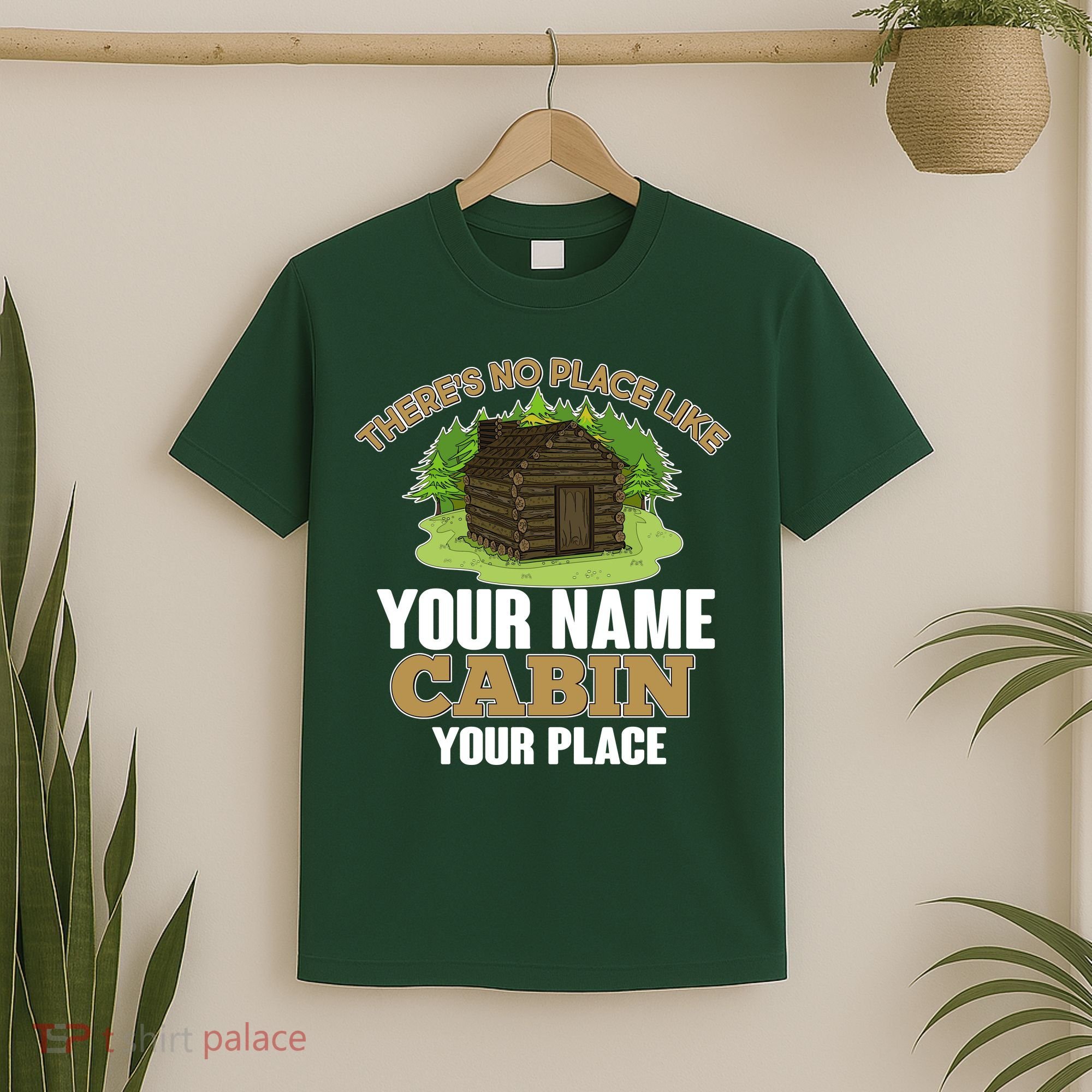 Custom Cabin Camping Trip Personalize T-Shirt
